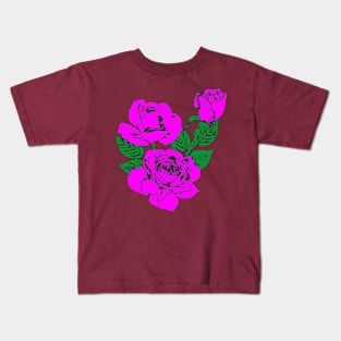 Pink Rose Kids T-Shirt